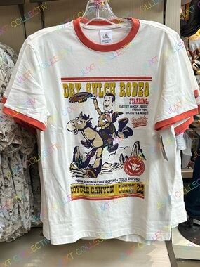 Disneyland Pixar Toy Story Woody’s Roundup Dry Gulch Rodeo Graphic Ringer Shirt